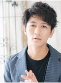 ゆるふわ巻き短髪パーマのアンニュイウェットスタイルS上尾