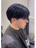 スキル 渋谷(SKILL)&nbsp;ブルーブラック×センターパート