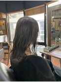 【黒髪/グレーベージュ/レイヤーロング】千葉香奈