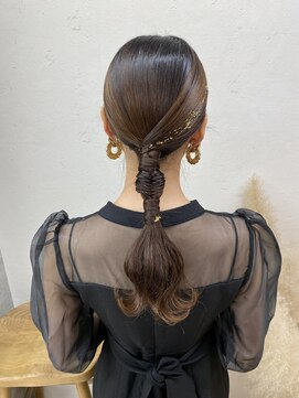 エフバイラブランシュ 大宮東口店(ef by La Blanche) 箔付きタイトヘアアレンジ/大宮東口タイトヘアアレンジ