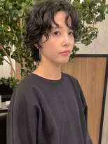 ビュートリアム ギンザ(BEAUTRIUM)&nbsp;レイヤーショート・ニュアンスパーマ・ウルフ・マレットヘア