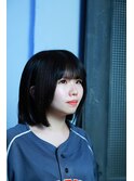 ロングから切りっぱなしボブへ可愛らしくイメチェン