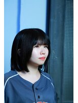 アンアタッシュ(UNE ATTACHE)&nbsp;ロングから切りっぱなしボブへ可愛らしくイメチェン