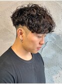 スペインカールメンズパーマ外国人風パーマフェードバーバー高崎