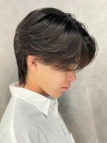 エルマーク 心斎橋(L-MARK)&nbsp;センターパートニュアンスパーマ韓国カルマパーマコンマヘア