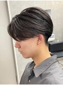 センターパートニュアンスパーマ韓国カルマパーマコンマヘア