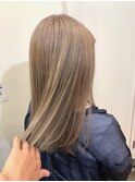 #ミルクティーベージュ#髪質改善#ブリーチオンカラー