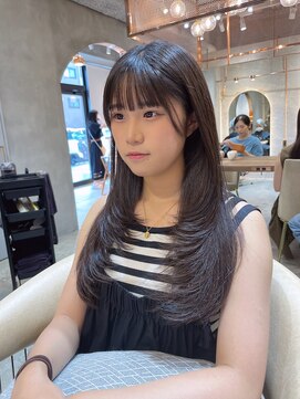 ロンド エスポワール 錦糸町(Lond espoir) 黒髪ネビージュ小顔ボブルフレイヤー顔まわり