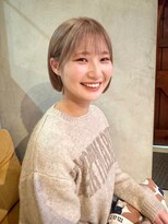 ヘアーミュゼ 井田店(Hair Musee)&nbsp;ボブ×ミルクティーベージュ
