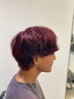 アース 常盤平店(HAIR & MAKE EARTH) 赤髪マッシュウルフ