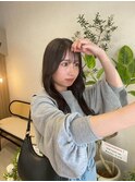 大人シアーベージュミニウルフボブミディアムレイヤー