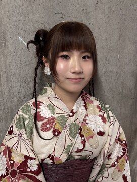 アジリ(agili) 浴衣/浴衣アレンジ/個性派/カチモリ/着付け/ツインアレンジ