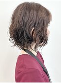 ＊ゆるふわパーマボブウェーブニュアンスパーマ大人ボブパーマ