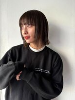 ベイルーム(BAYROOM by HONEY omotesando)&nbsp;ヘイリーボブ/切りっぱなし/ラウンドバング/チャコールグレー1