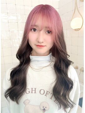 フウ(fuh) デザイン/ルーツカラー/ピンクカラー/ピンク/デザインカラー