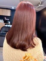 ミュラ(mulah)&nbsp;ブリーチなしダブルカラーチェリーレッド＊初カラーロング