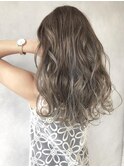 白髪ぼかしハイライト[エアリーロングピンクブラウン]