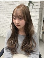 ザ シー 海老名(The C) ふんわりレイヤーカット/透明感カラー/ヘーゼルベージュ