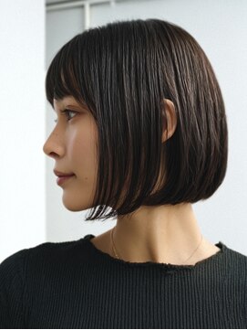ロディーナ 大口 新子安(rodina) ミルクティーブロンド/ダークブルー/デジタルパーマ/大口新子安