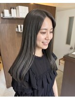 零秒女髪 千里丘店&nbsp;上品で艶やかな透明感ロングヘアカラー髪質改善艶髪美髪艶感