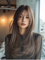 ダル 渋谷/表参道(DAL.)&nbsp;レイヤーカット/ハッシュカット/ブラウン/前髪カット