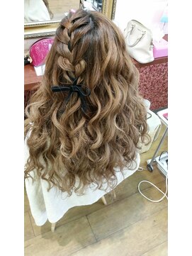 クラビス(CLAVIS) リボン編み込みウェーブ