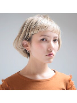 ダブ アオヤマ(DaB AOYAMA) 【DaB】クリームブロンド×マッシュショート