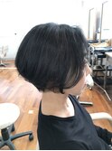大人女子黄金バランスボブプラスインナーカラー