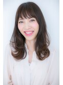 大人可愛い抜け感ヘアグラマラスセミディY川口20代30代40代