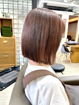 デラ 銀座 中央通り店(DERA'S) 髪を綺麗に 透明感を出せる可愛いイルミナRカラー　ボブ MATSUDA