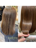 庵 ヘアー(hair)&nbsp;30代40代50代　髪質改善　極上シルクカラー　艶髪（梅岡）
