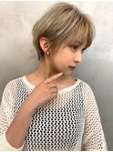 【Blanc】ショートカット_ダブルカラー_ハイライト_ボブ