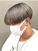 シースルーマッシュナチュラルマッシュメンズ韓国ツーブロック