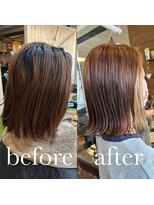 スミカ(sumica)&nbsp;#インナーカラー #きりっぱなしボブ#インナーベージュ