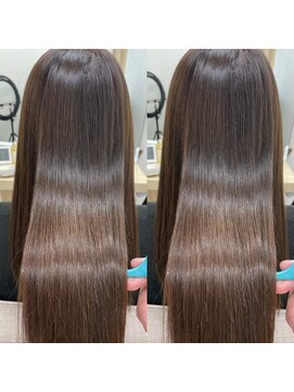 カレンアンドエクラート 大宮(KAREN&ECLART) 髪質改善　艶髪　ストレート　縮毛矯正　暗髪　韓国風　ロング