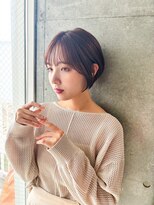 アンバー 池袋(amber)&nbsp;切りっぱなしボブ/美髪/ピンクブラウン[池袋駅]