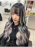 【レミー100%/54cm】シールエクステ100枚×バレイヤージュ