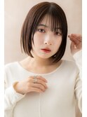 前下がりレイヤー姫カット切りっぱなし美髪ぱっつんボブX大宮