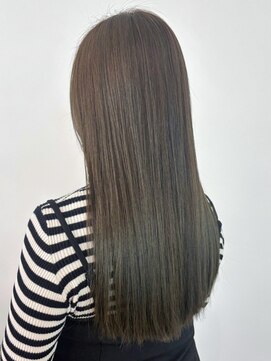 アイティーバイアルバム 八王子店(IT by ALBUM) オリーブベージュグレーベージュレイヤーロング_ba502541