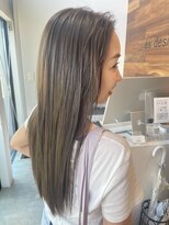 エスデザイン(es design) 時短髪質改善トリートメント×オリーブカラー