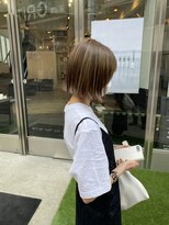 マッシュ(MASHU) ハイライト 切りっぱなしボブ ◎20代30代40代