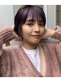 インナーカラー ショートボブ