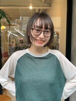 ヒュージ 表参道(huge)&nbsp;ショートボブ/レイヤーカット/前髪カット/グレージュ