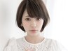 《髪質改善》白髪染めリタッチ＋カット（白髪染めフルカラーは＋￥1000）