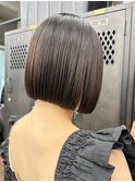 【GEEKS渋谷】切りっぱなしボブ/ラベンダーブラウン/透明感ヘア