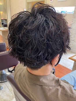 バニラ 古川店(VENIRE)の写真/メンズの第一印象は髪で決まる！短時間で施術可能＆おしゃれ度UPの《ジオパーマ》で好印象ヘアに◎