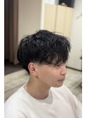 【men's style】刈り上げ×ニュアンスパーマ×2wayマッシュ