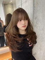 ロンドルピナス 小倉(Lond Lupinus) 黒髪カタログ/オリーブグレー/ココアベージュ/小顔に見せるヘア