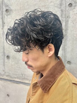 オーシャントーキョー ホワイト 原宿(OCEAN TOKYO WHITE) お客様スタイルセンターパートスパイラルパーマ大人ヘア黒髪