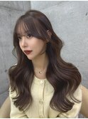 イメチェンヘアスタイル小顔に見せるヘアココアベージュ